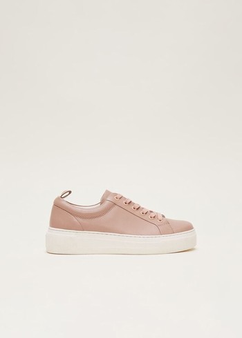 Phase Eight Platform Flats Light Pink Australia | KU7091352